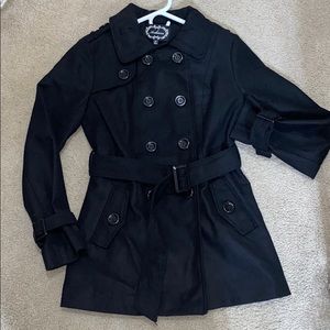Black peacoat